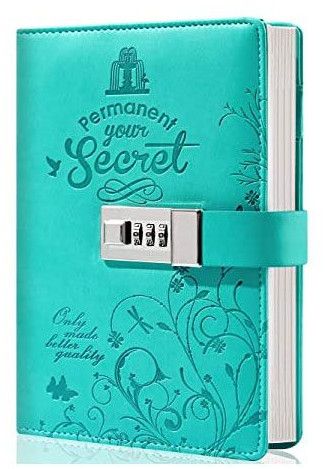Secret Leather Diary with Number Combination Lock Feature