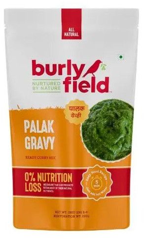 Instant Palak Gravy Mix - 100g, Packaging Type : Packet for Curry Base