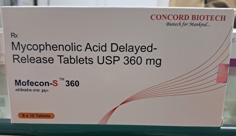 Mofecon S 360mg Mycophenolic Acid Release Tablet