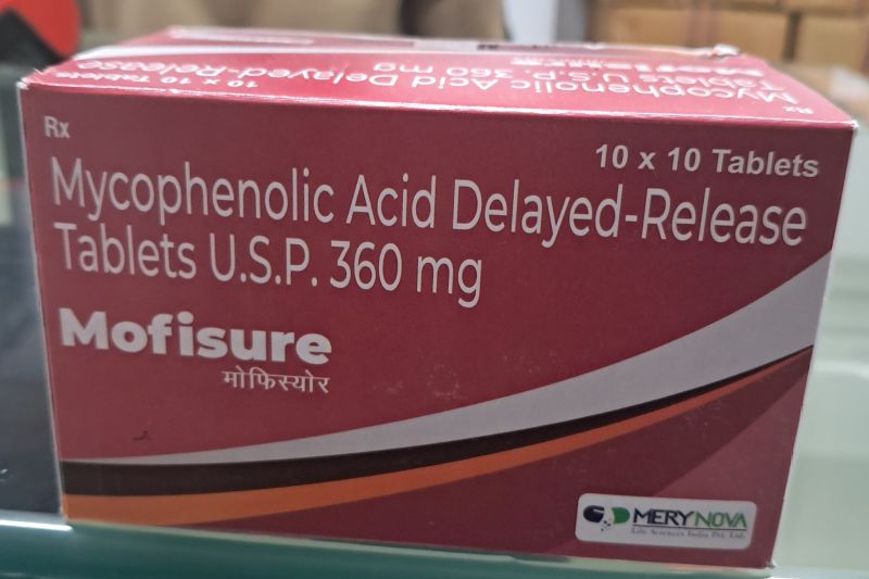 Mofisure S 360mg Mycophenolic Acid Delayed Release Tablet
