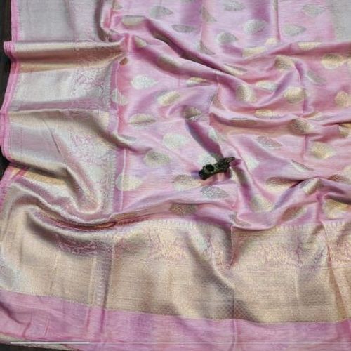 Pure Linen Silk Banarasi Saree