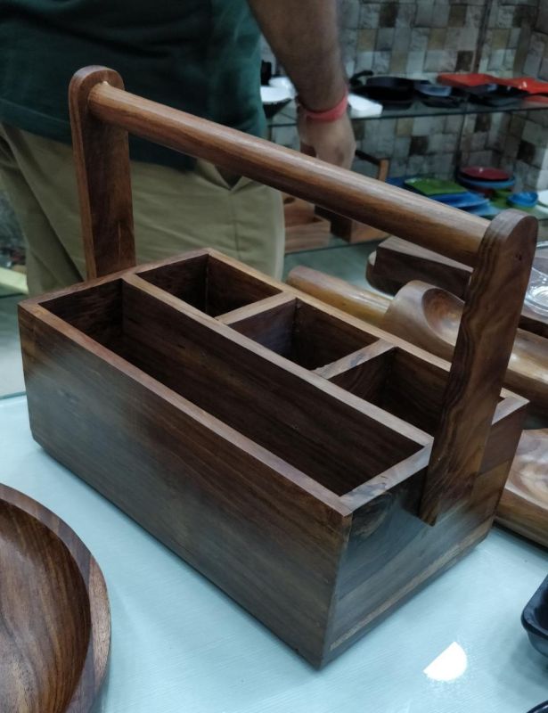 Mango Wooden Table Caddy