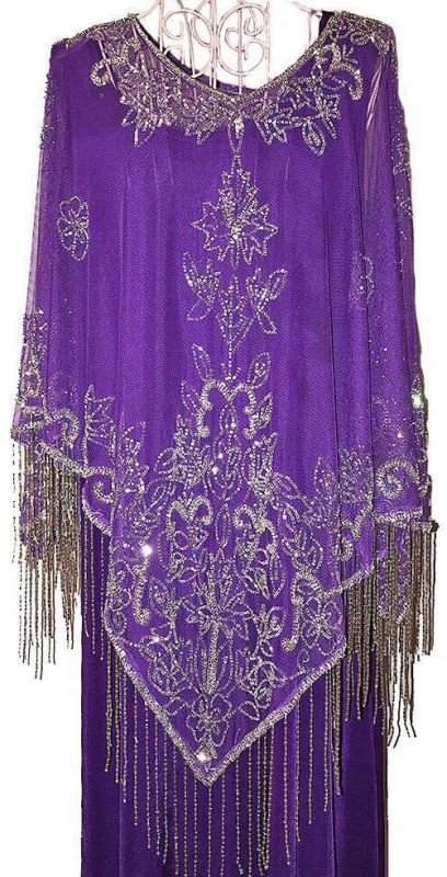 Ladies Beaded Poncho