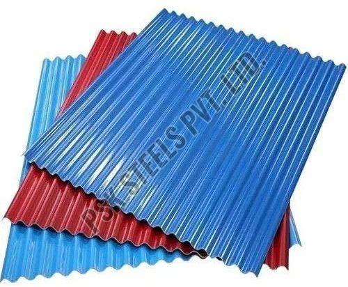 Galvanized Iron Colour Coated Roofing Sheet, Color : Assorted