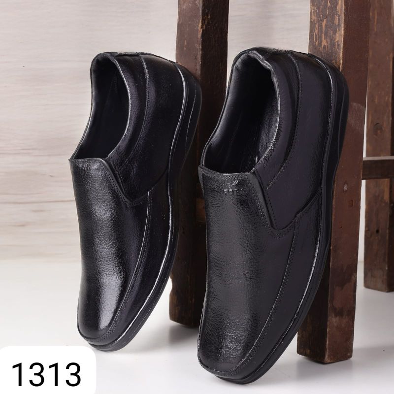Men'S Black Leather Shoes