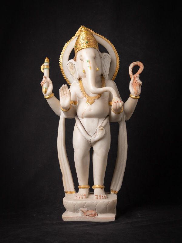 Marble Standing Ganesh Statue
