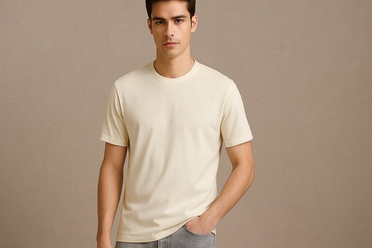 Cotton Round Neck T Shirt