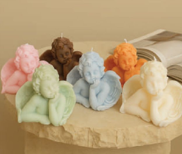 Sleeping Angel Wax Candle