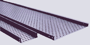 Medium Duty Straight Flange Perforated Cable Trays