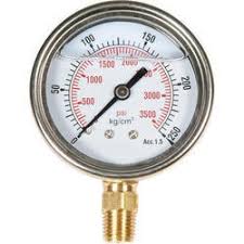 Glycerin Filled Pressure Gauge