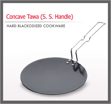 hard anodized concave tawa