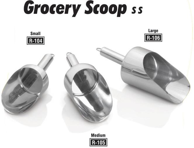 Stainless Steel Grocery Scoop