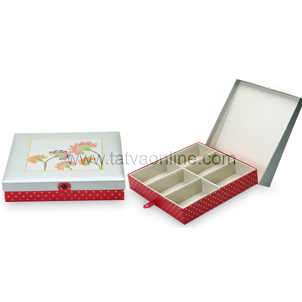Tatva Chocolate Cardboard Boxes, Color : Leaf Gold