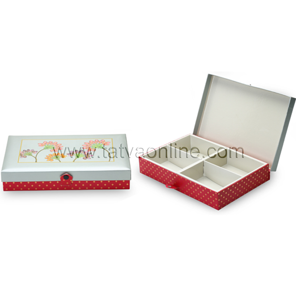 Tatva Empty Dry Fruit Box, Color : Leaf Gold