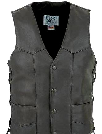 Mens Leather Waistcoats at Best Price in Delhi | SGS Leather Wears