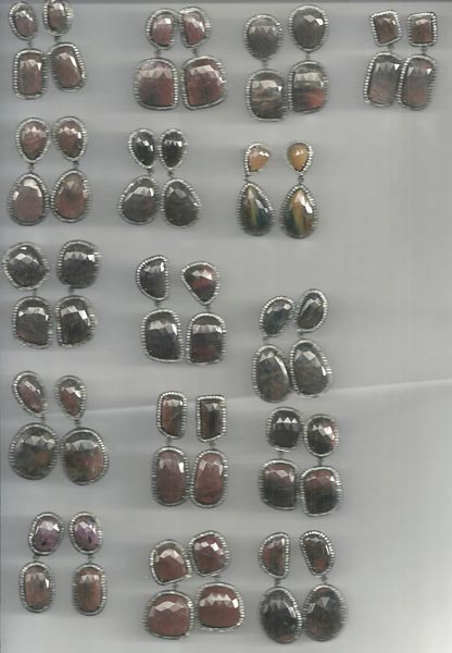 Multi Sapphire Earrings