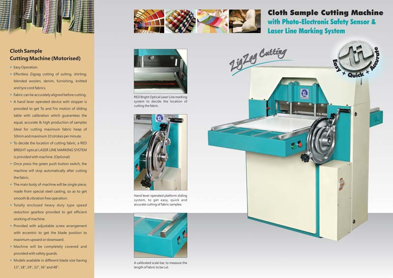 cloth sample cutting machine
