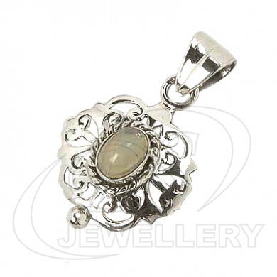 925 Gemstone Pendant in Silver