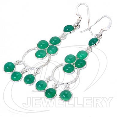 Green Onyx Stone Earring