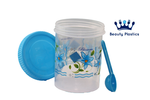 Round Plastic Kitchen Storage Container, for Storing Spices, Feature : Good Quality, Durable