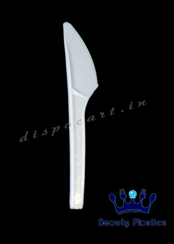 Plain Plastic Glossy Biodegradable Knife, Feature : Disposable, Light Weight