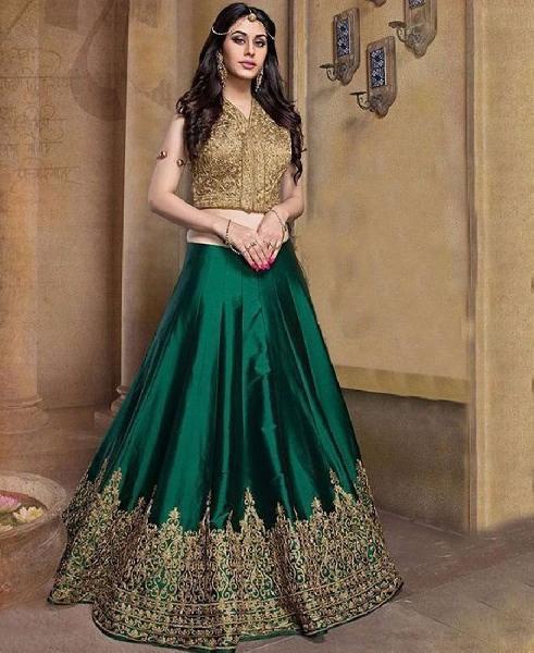 Chiffon party wear lehenga choli, Feature : Breathable, Dry Cleaning, Easy Washable