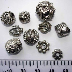 Large Metal Beads Mix