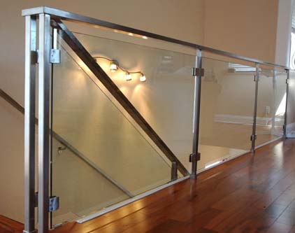 Plain glass railing, Color : Transparent