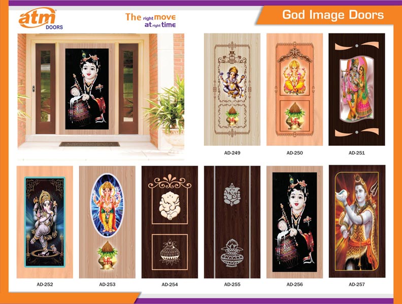 God Image Printed Doors