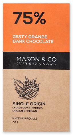 Zesty Orange Dark Chocolate Bar