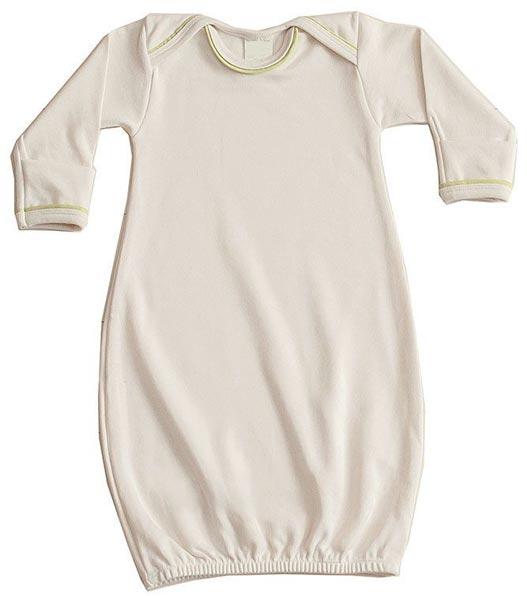 Infant Baby Rib Long Sleeve Gown