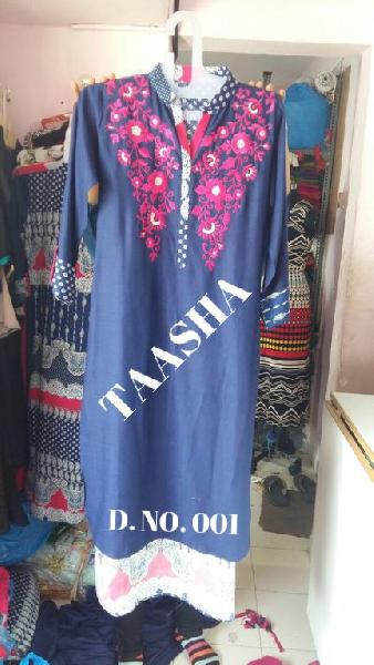 Rayon Long Kurtis