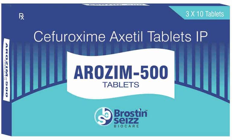 Arozim-500 Tablet (Cefuroxime 500 mg Tab)