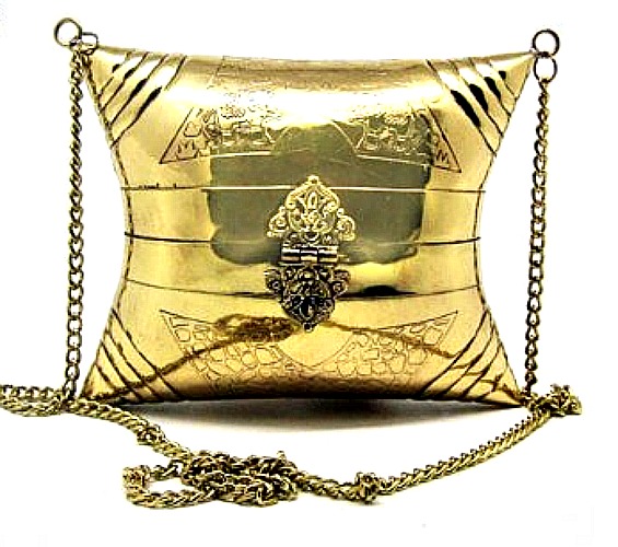 Handcrafted Brass Clutch