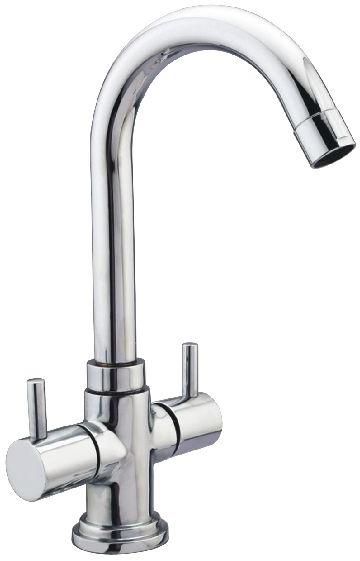 Centre Hole Basin Mixer, Feature : Steel finished, Light weighted body, Single flow designs