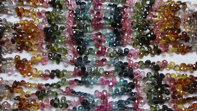 Heart Shape Tourmaline Gemstone Beads