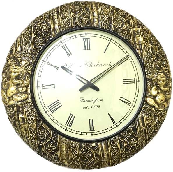 Brass ganesh Wall clock