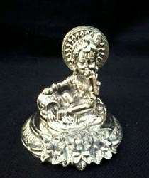 White Metal Laddu Gopal Statue