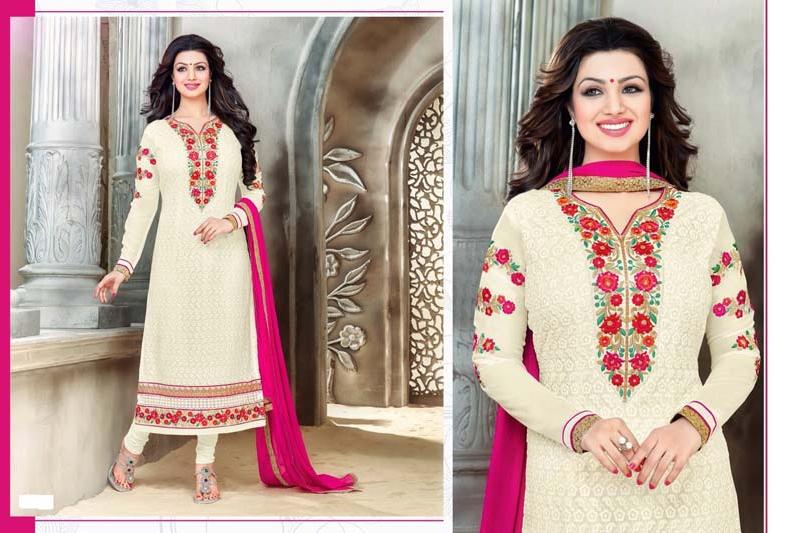 Ayesha Takia Off White Color Straight Suit-563