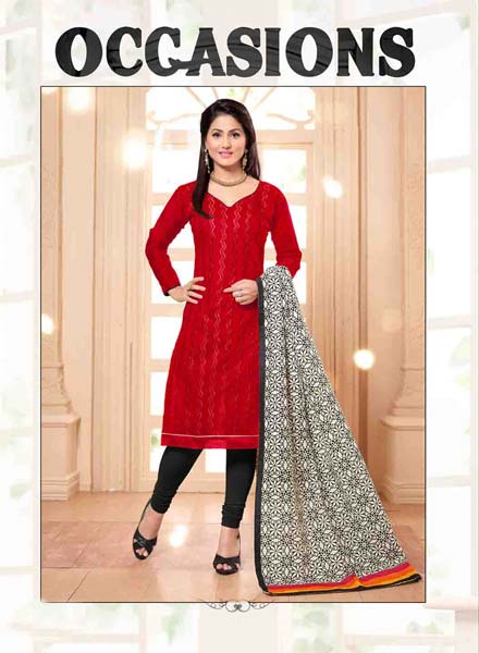 Black Color Churidar Suits