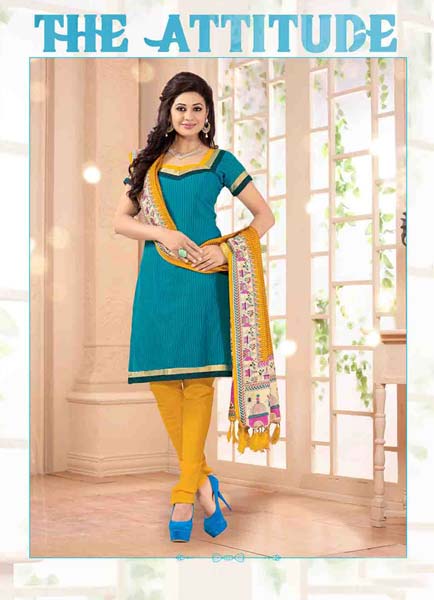 Yellow Color Churidar Suits