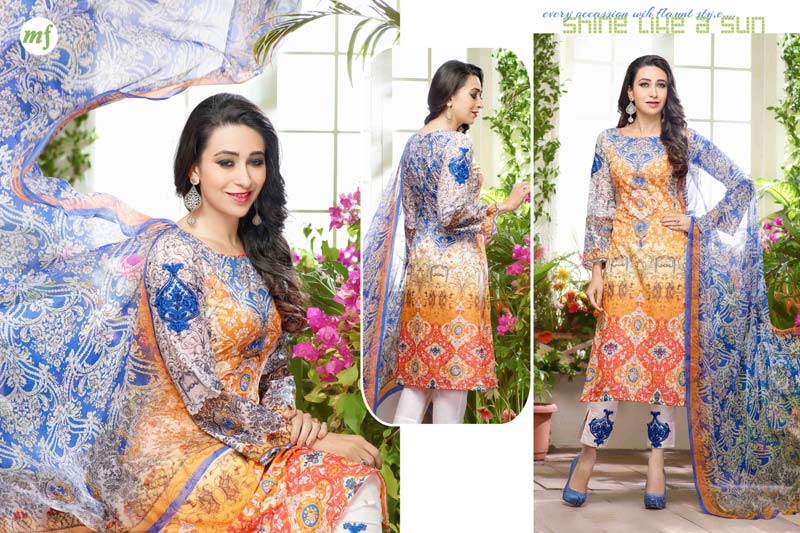 Karishma Kapoor Blue Color Printed Suit-578