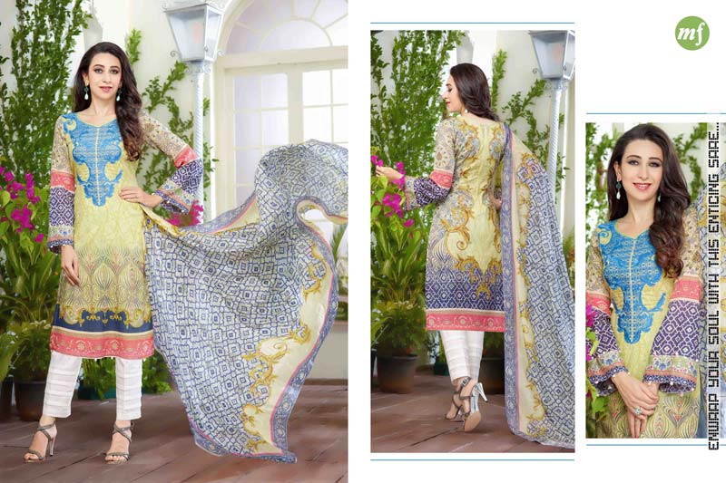 Karishma Kapoor Light Blue Color Printed Suit-578