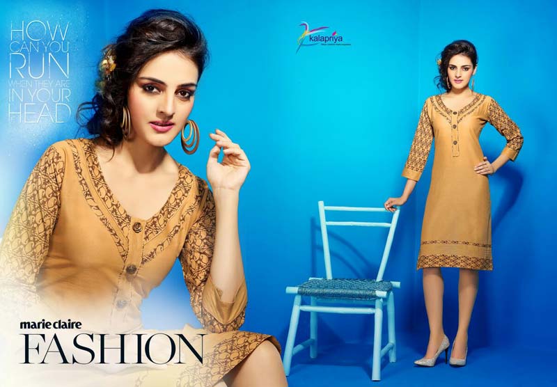 Readymade Skin Color Lawn Cotton Western Kurti