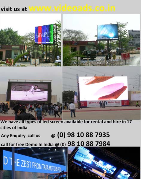 P6 mm led screen rates -5000 per feet, New delhi, Mumbai, Kolkata,