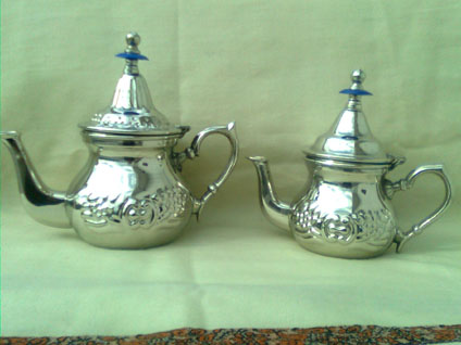 Moroccan Teapot, Color : Silver