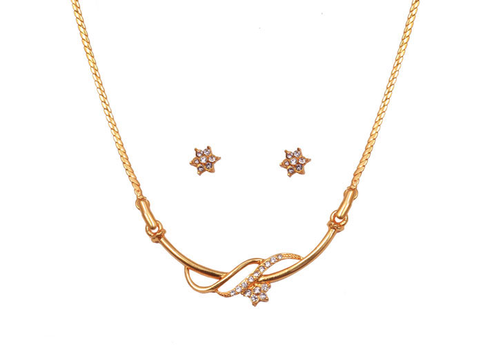 Jack Jewels Gold Plated Ess Arc Necklace