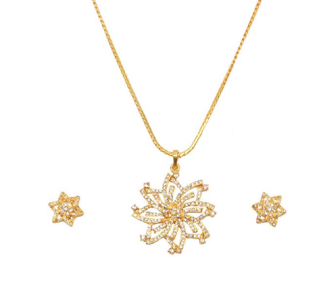 Jack Jewels Gold Plated Flower Pendant