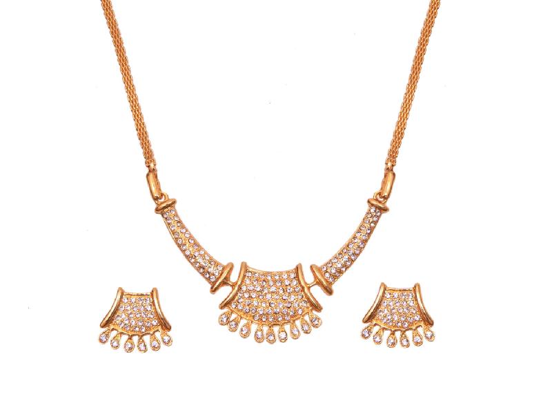 Jack Jewels Gold Plated Jaipuri Necklace, Gender : Female