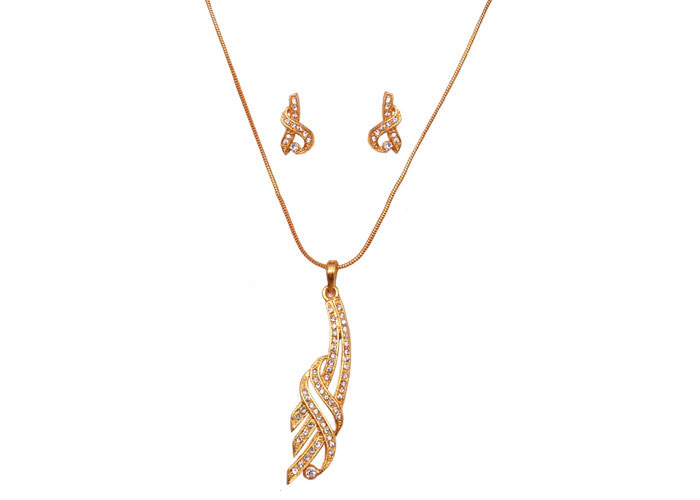 S shape Gold Plated Pendant